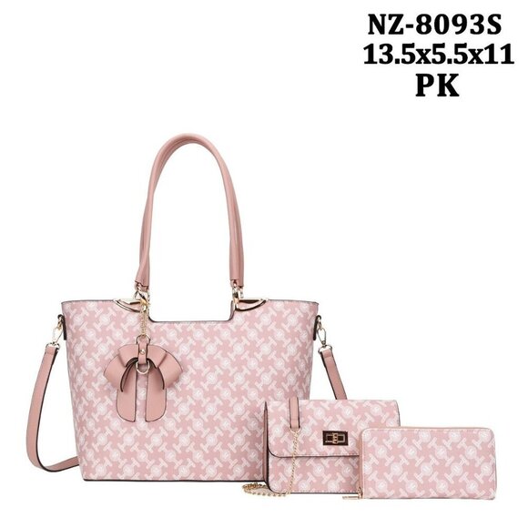 NZ-8093S BL DESINER BAG 3PC SETS 13.5*11*5.5 - Picture 1 of 5